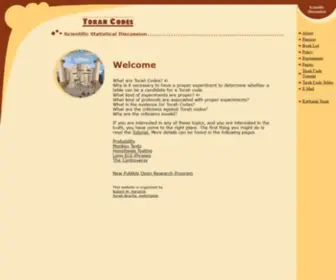 Torah-Code.org(Torah Codes Haralick Scientific Discussion Bible Codes Statistical Experiments) Screenshot