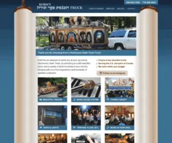 Torahtruck.com(Korn's Hachnosas Sefer Torah Truck for Torah Dedication Ceremony) Screenshot