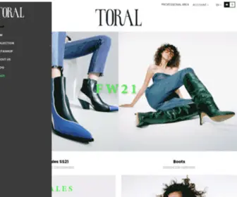Toral-Shoes.com(Toral Shoes Made in Spain) Screenshot