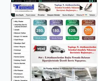 Toramanmatbaa.com(Organize Toraman Matbaa) Screenshot