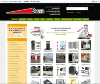 Torautomatik-Shop.de(Schiebetore Freitragend oder Bodengeführt als Großhandel im Bereich Torautomatisierung) Screenshot