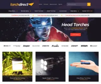 Torchdirect.co.uk(Professional high quality LED torches) Screenshot