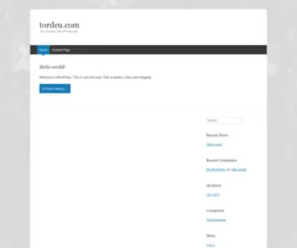 Tordeu.com(Just another WordPress site) Screenshot