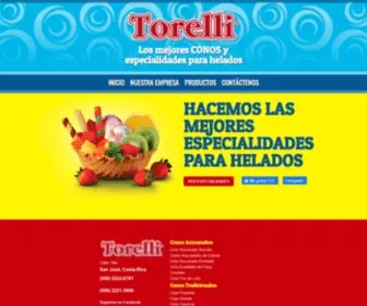 Torelli.co.cr(Conos Torelli) Screenshot