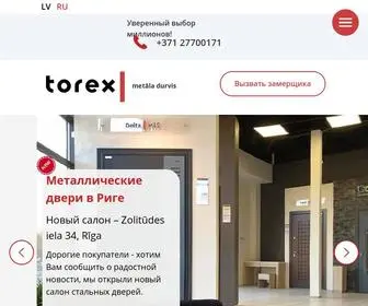 Torex.lv(Металлические двери Torex) Screenshot