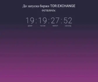 Tor.exchange(Tor dot Exchange) Screenshot