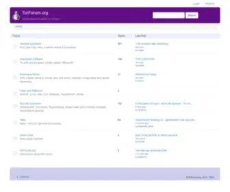 Torforum.org(TorForum) Screenshot