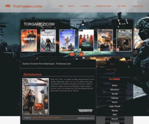 Torgamez.com(Games Torrents Free Download) Screenshot