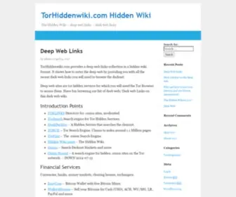 Torhiddenwiki.com(The Hidden Wiki) Screenshot