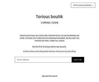 Toriousboutik.com(Torious boutik) Screenshot