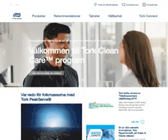 Tork.se(Nr 1 globalt varumärke för professionell hygien) Screenshot