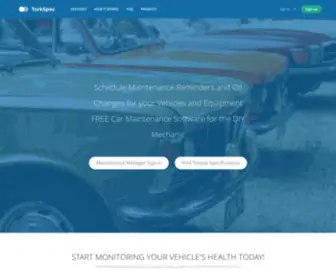 Torkspec.com(Online Auto Maintenance Schedule Software and Torque Specs) Screenshot