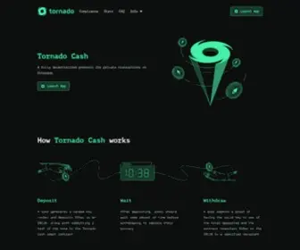 Tornado.cash(Tornado cash) Screenshot