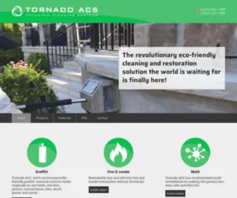 Tornadoacs.com(Eco-friendly cleaning and restoration without chemicals) Screenshot