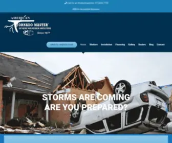 Tornadomaster.com(American Tornado Master Installs Storm and Tornado Sheltes in Dallas Ft) Screenshot
