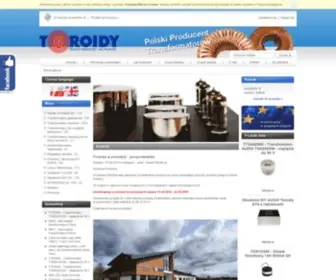 Toroidy.pl(Transformatory toroidalne) Screenshot