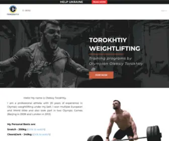 Torokhtiy.com(Olympic Weightlifting Training Programs and Workouts) Screenshot