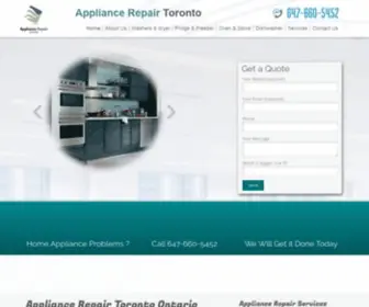 Toronto-Appliancerepairservice.ca(Appliance Repair Toronto) Screenshot