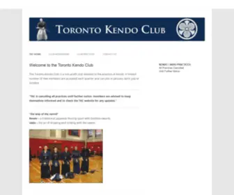 Toronto-Kendo-Club.ca(Toronto Kendo Club) Screenshot