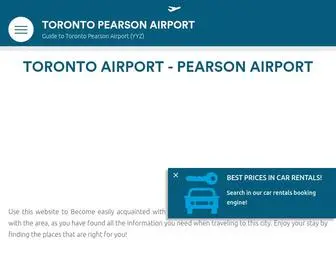 Torontoairport.com(Toronto Airport Guide. Info to Toronto Pearson Airport (YYZ)) Screenshot