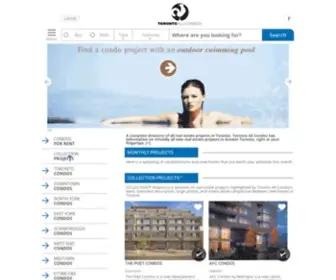 Torontoallcondos.ca(All new homes & condos in Toronto) Screenshot