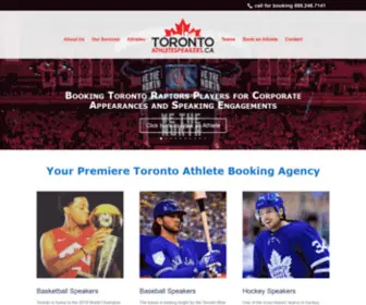 Torontoathletespeakers.ca(Toronto's Leading Athlete Booking Agency) Screenshot