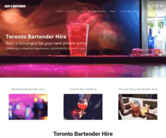 Torontobartenders.com(Toronto Bartenders For Hire) Screenshot