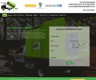 Torontobinrental.org(Bin There Dump That Toronto) Screenshot