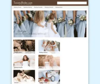 Torontobrides.com(Toronto Wedding Planning) Screenshot