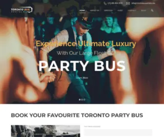 Torontobusrentals.com(Toronto Party Bus And Limo Bus Rental Services) Screenshot