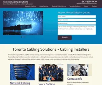 Torontocablingsolutions.com(Toronto Cabling Solutions) Screenshot