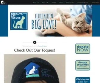 Torontocatrescue.ca(Toronto Cat Rescue) Screenshot