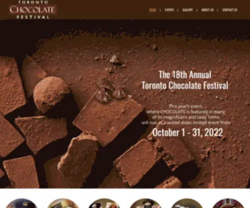 Torontochocolatefestival.com(Chocolate Festival a sweet culinary event) Screenshot