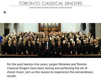 Torontoclassicalsingers.ca(Toronto Classical Singers) Screenshot