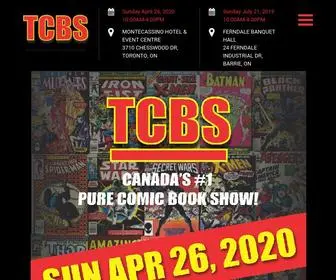 Torontocomicbookshow.com(Toronto Comic Book Show) Screenshot