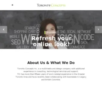 Torontoconcepts.com(Going Beyond the Ordinary) Screenshot