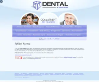 Torontodentistdowntown.ca(Patient Forms) Screenshot