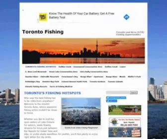 Torontofishing.net(Toronto Fishing) Screenshot