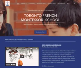 Torontofrenchmontessori.ca(Toronto French Montessori School) Screenshot