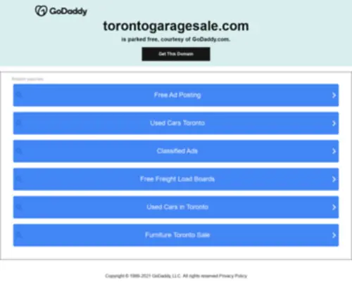 Torontogaragesale.com(Toronto Garage Sale Toronto Garage Sale) Screenshot