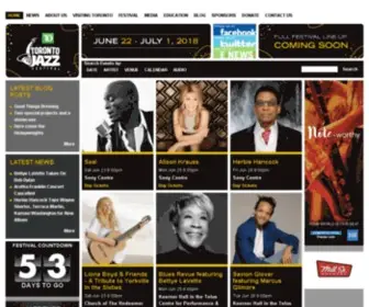 Torontojazz.com(Toronto’s International Jazz Festival) Screenshot