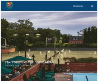 Torontolawn.com(The Toronto Lawn Tennis Club) Screenshot