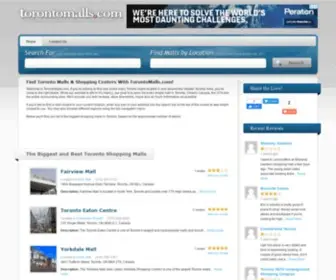 Torontomalls.com(Toronto Malls) Screenshot