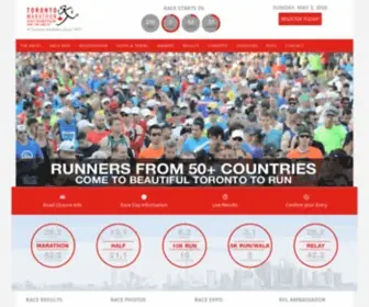Torontomarathon.com(Toronto Marathon) Screenshot