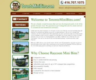 Torontominibins.com(Toronto Mini Bins) Screenshot