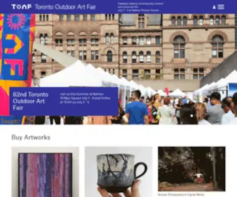 Torontooutdoorart.org(Toronto Outdoor Art Exhibition) Screenshot
