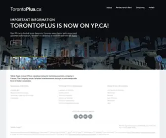 Torontoplus.ca(Shopping & Hotels guide in Toronto) Screenshot