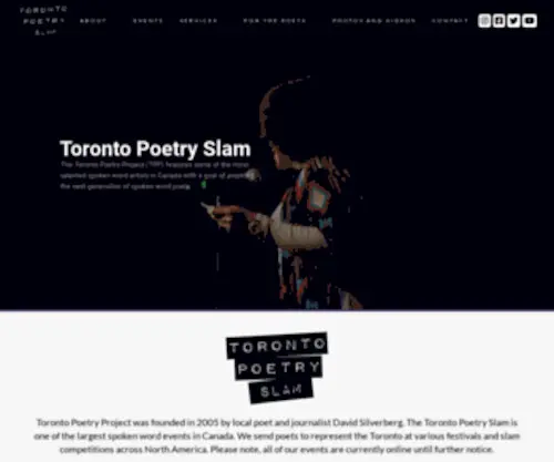 Torontopoetryslam.ca(Toronto Poetry Slam) Screenshot