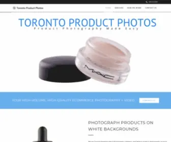 Torontoproductphotos.com(Toronto Product Photography) Screenshot