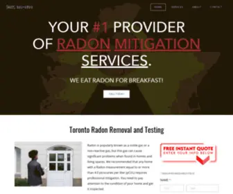 Torontoradonremoval.com(Toronto Radon Removal) Screenshot